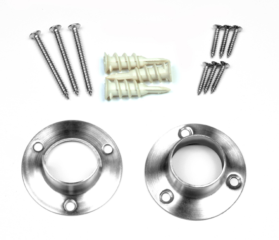 Closet Organizer Rod Support (Flanges)