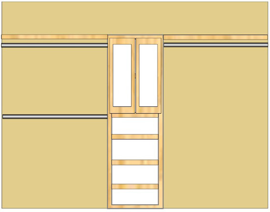 Reach In Closet Organizers Pre Configured #3