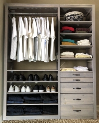 Closet Organizers Maple Spice Customer Installation