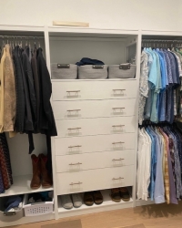 Walk In Closet Organizer with Drawers & large Shoe Rack