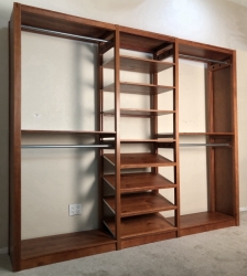 Closet Organizer-Tower and Shelf Setup