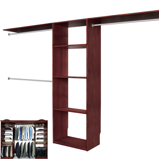 Walk In Closet Organizer System CHERRY
