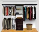Walk In Closet Organizers Pre Configured #3