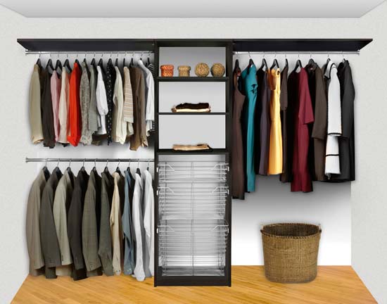 Walk In Closet Organizers Pre Configured #6